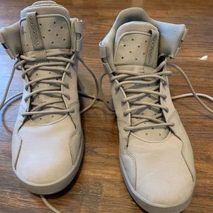 MENS GREY ADIDAS HIGHTOP SNEAKERS